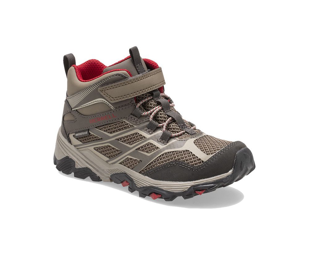 Tenis Criança - Merrell Moab Fst Mid A/C Waterproof - Marrom - BFL513908